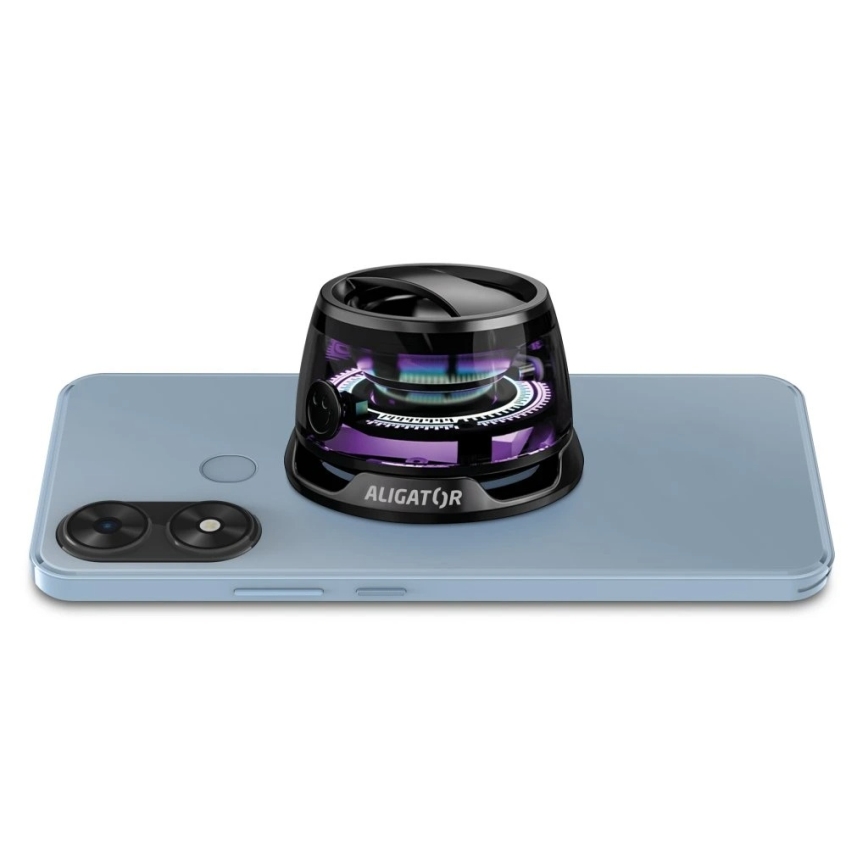 Aligator ABSMB01 - magnetinis garsiakalbis, suderinamas su MagSafe, Mini Beat, 400 mAh, juodas