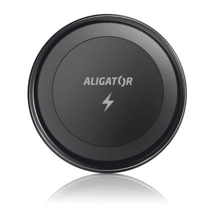 Aligator AMS05BK - Magnetinis telefono laikiklis automobiliui su belaidžiu Qi 15W įkrovimu ir MagSafe, juodas