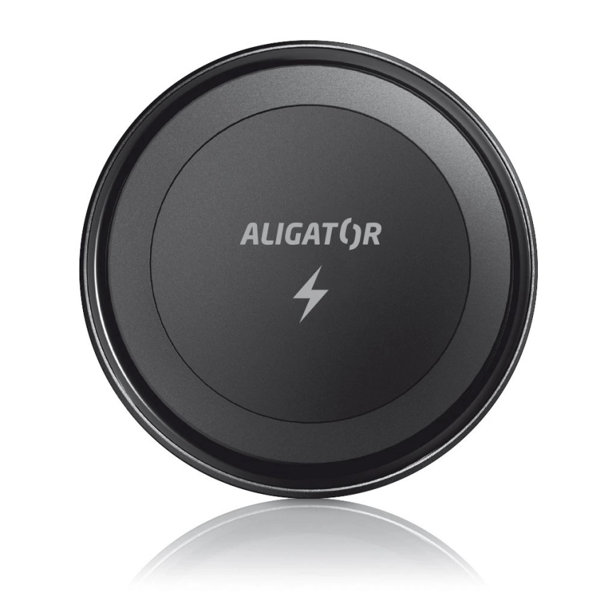 Aligator AMS05BK - Magnetinis telefono laikiklis automobiliui su belaidžiu Qi 15W įkrovimu ir MagSafe, juodas
