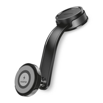 Aligator AMS07BK - Automobilinis telefono laikiklis su lanksčiu MagSafe laikikliu, juodas