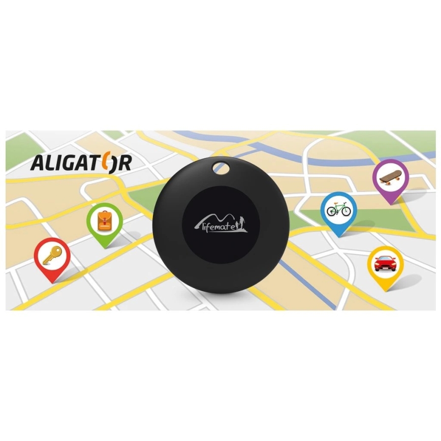 Aligator APD001 - Life Tag lokatorius 1xCR2032 IP65 juodas