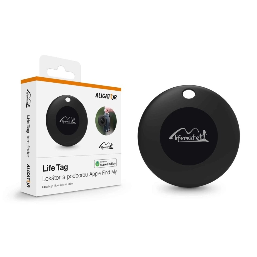 Aligator APD001 - Life Tag lokatorius 1xCR2032 IP65 juodas