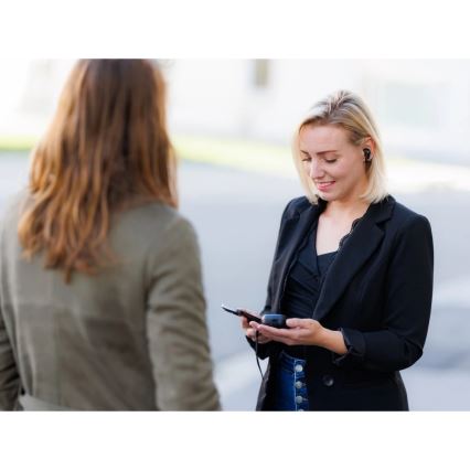 Aligator ATR10BK – belaidės ausinės su vertėju 2 viename Pods Translate, 470 mAh + 2×40 mAh, juodos