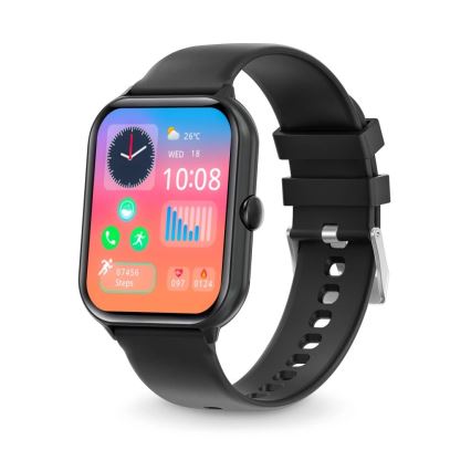 Aligator AW10BK - išmanusis laikrodis Watch GO 220 mAh IP67 juodas