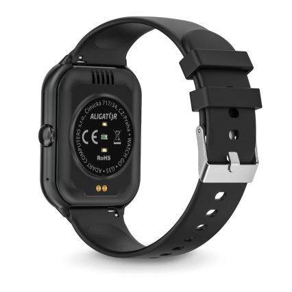 Aligator AW10BK - išmanusis laikrodis Watch GO 220 mAh IP67 juodas