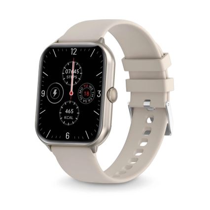 Aligator AW10SR - išmanusis laikrodis Watch GO 220 mAh IP67 kreminis