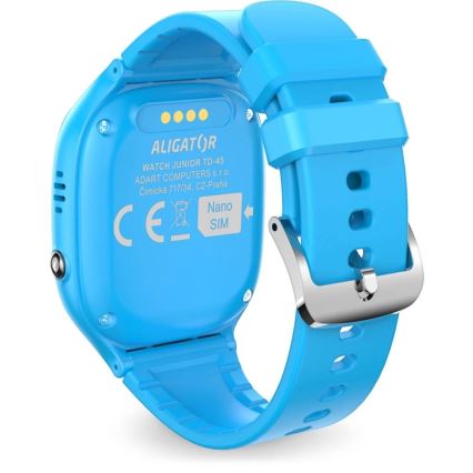 Aligator AW11BE - Išmanusis laikrodis Watch Junior 2, 450 mAh, IP67, Wi-Fi, mėlynas