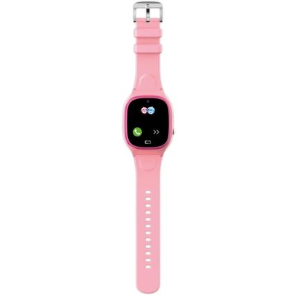 Aligator AW11PK - Išmanusis laikrodis Watch Junior 2 450 mAh IP67 Wi-Fi rožinis