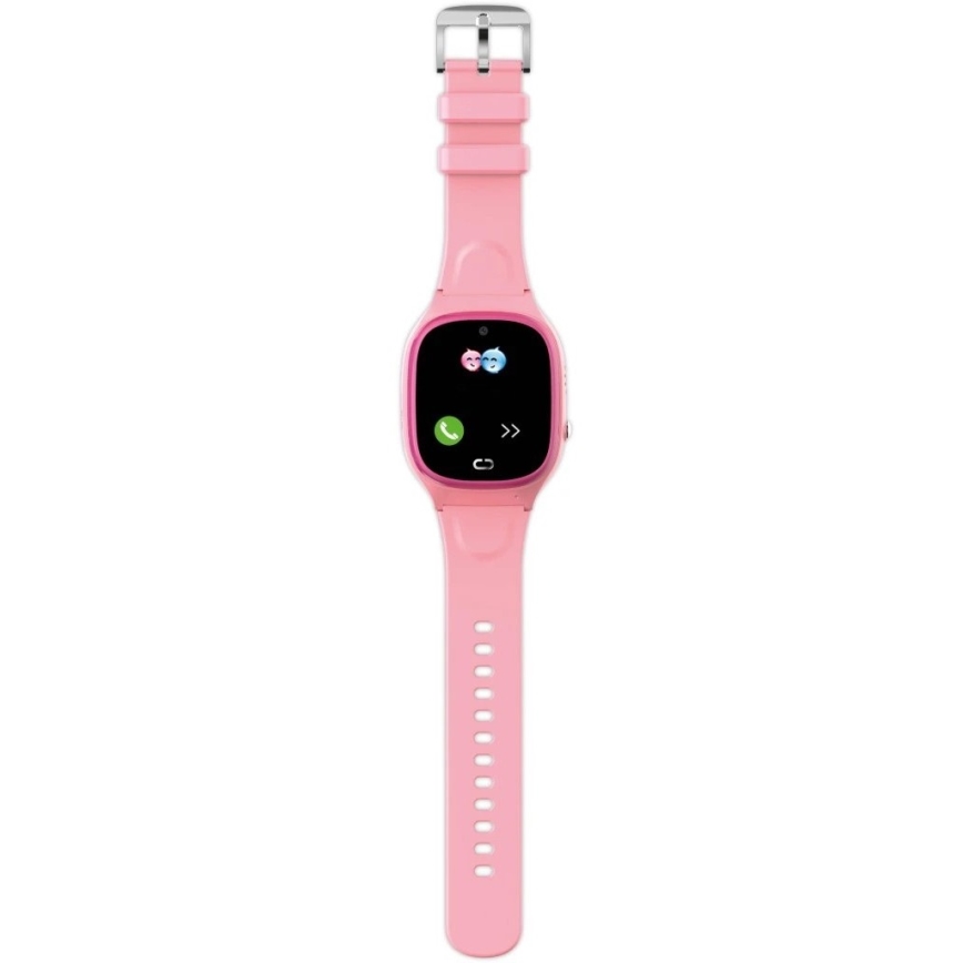 Aligator AW11PK - Išmanusis laikrodis Watch Junior 2 450 mAh IP67 Wi-Fi rožinis