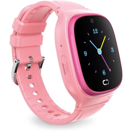 Aligator AW11PK - Išmanusis laikrodis Watch Junior 2 450 mAh IP67 Wi-Fi rožinis