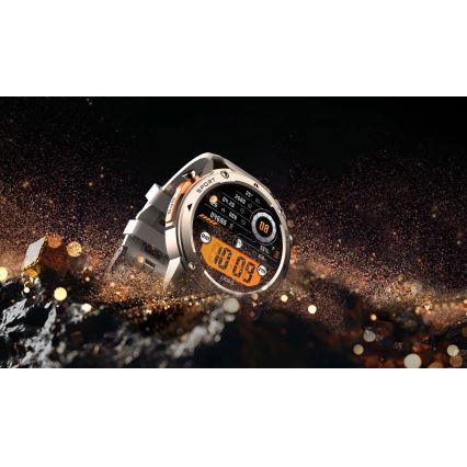 Aligator AW12SR - išmanusis laikrodis su GPS, galinga 500 mAh baterija, IP69K apsauga, sidabrinis