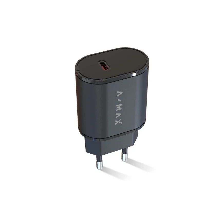 Aligator AX0002V - Greito įkrovimo adapteris A-MAX Power Delivery 20W USB-C juodas