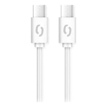 Aligator DATKP49 - USB kabelis USB-C / USB-C, 65 W Power Delivery (PD), 1,5 m, baltas