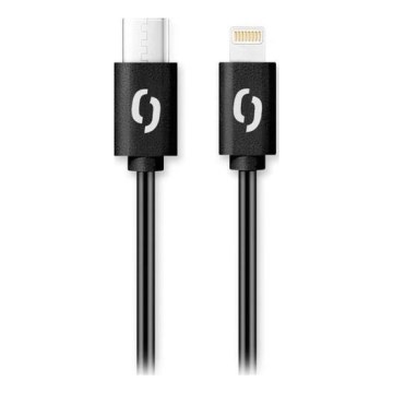 Aligator DATKP50 - USB laidas USB-C / Lightning 30W Power Delivery 1,5 m juodas