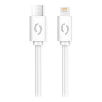 Aligator DATKP51 - USB kabelis USB-C / Lightning, 30 W Power Delivery, 1,5 m, baltas