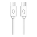 Aligator DATKP55 - USB laidas USB-C / USB-C 65 W Power Delivery 0,5 m balta