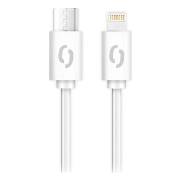 Aligator DATKP57 - USB kabelis USB-C / Lightning, 30 W Power Delivery (PD), 0,5 m, balta