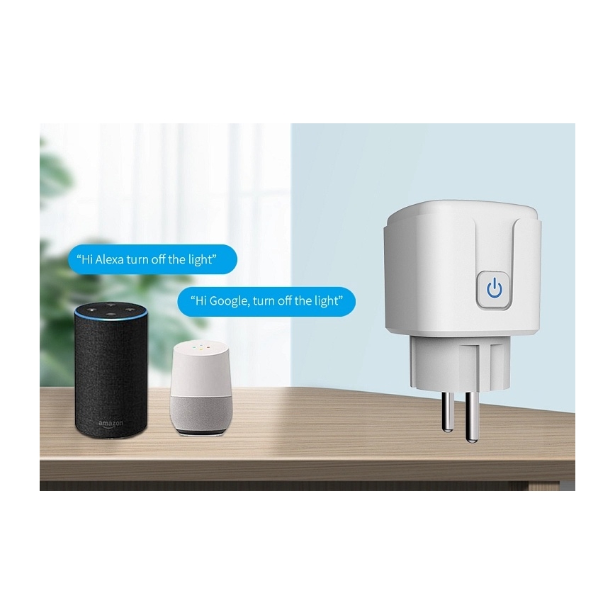 Aligator WAL001 - Išmanusis lizdas 3680W/230V/Tipas E/16A Wi-Fi Tuya