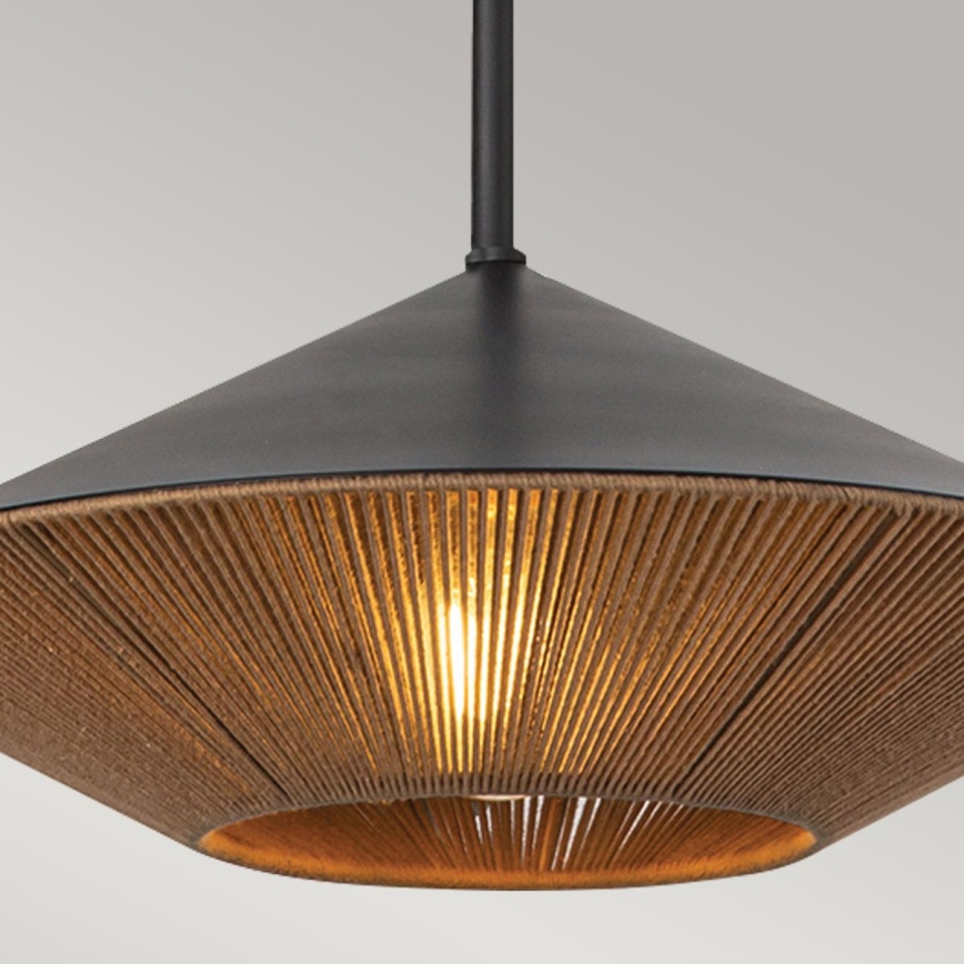 Alora Mood - Sietynas ant stulpo DAPHNE 1xE27/60W/230V diametras 38,1 cm juoda