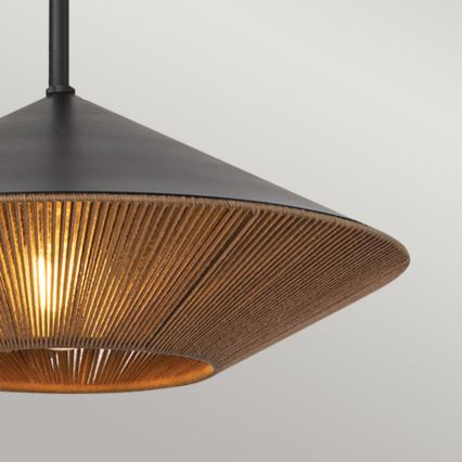 Alora Mood - Sietynas ant stulpo DAPHNE 1xE27/60W/230V diametras 38,1 cm juoda