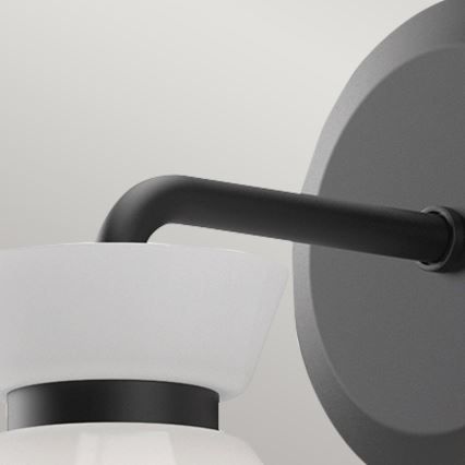 Alora Mood - Sieninis šviestuvas HALSTON 1xE14/40W/230V juodas