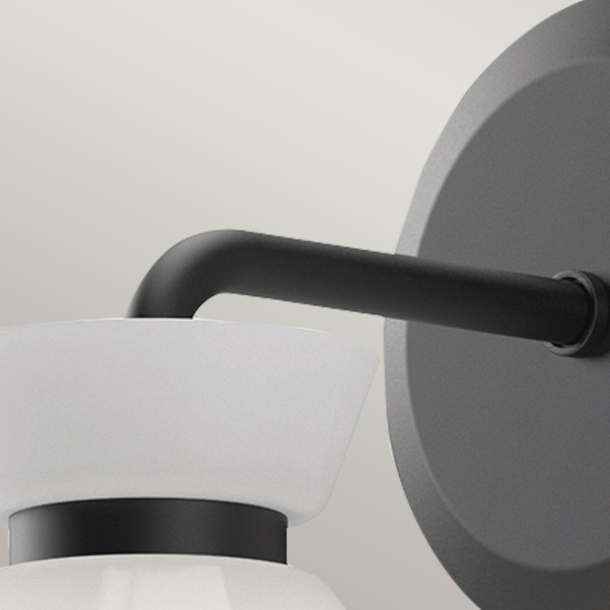 Alora Mood - Sieninis šviestuvas HALSTON 1xE14/40W/230V juodas