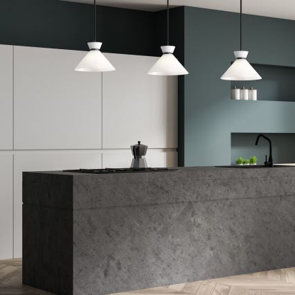 Alora Mood - Liustra ant stiebo HALSTON 1xE27/60W/230V juoda
