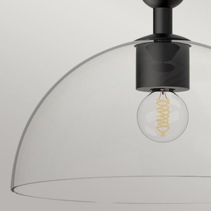 Alora Mood - lubų šviestuvas ant strypo JUDE 1xE27/60W/230V juodas