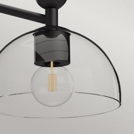 Alora Mood - Šviestuvas ant strypo JUDE 3xE27/60W/230V juodas