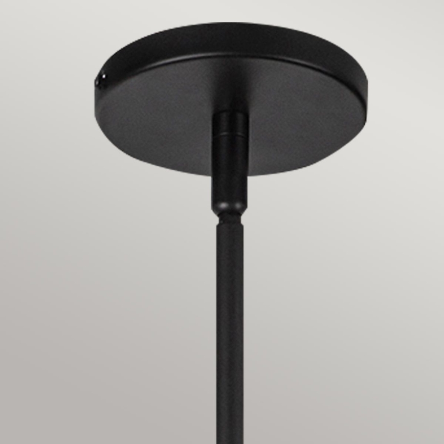 Alora Mood - Pakabinamas šviestuvas su stiebu PERTH 1xE27/60W/230V skersmuo 37,5 cm juodas
