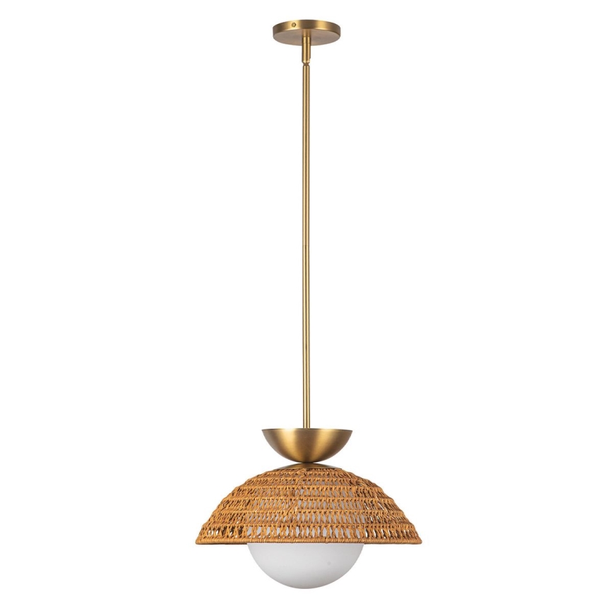 Alora Mood - pakabinamas šviestuvas ant stiebo PERTH 1xE27/60W/230V skersmuo 37,5 cm auksinis