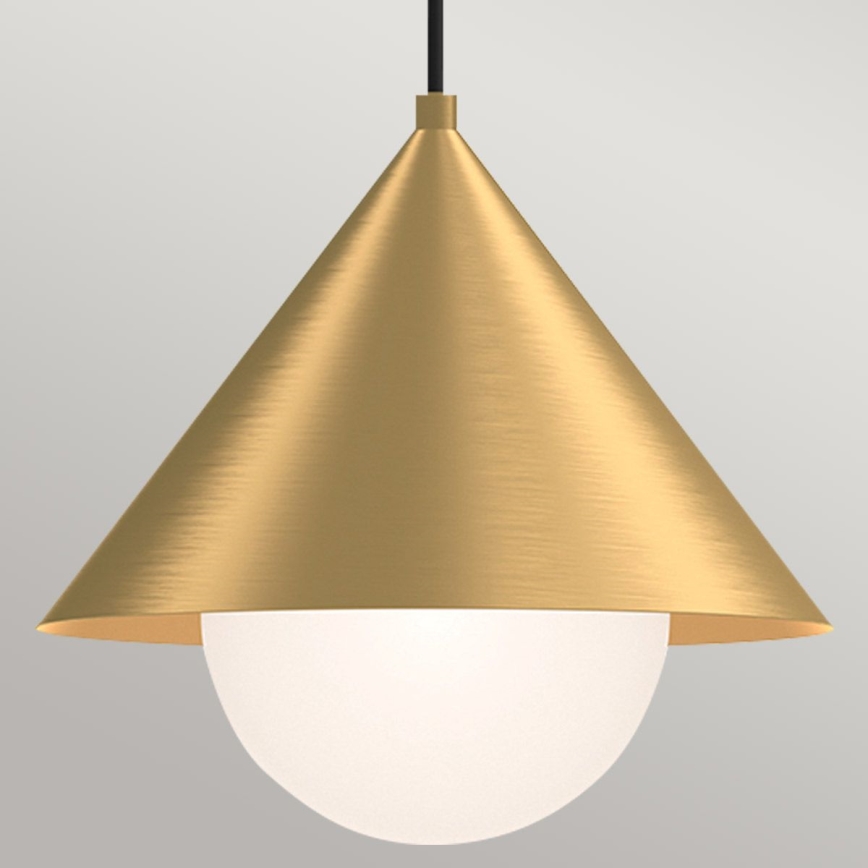 Alora Mood - Pakabinamas šviestuvas ant laido REMYCK 1xE27/60W/230V Ø 34,3 cm auksinis