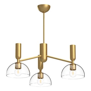 Alora Mood - Sietynas ant stulpo JUDE 3xE27/60W/230V diametras 96,8 cm žalvaris