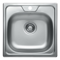 ALVEUS 1074634 - Virtuvės kriauklė ALLUX 48x48 cm, nerūdijančio plieno, satinuota