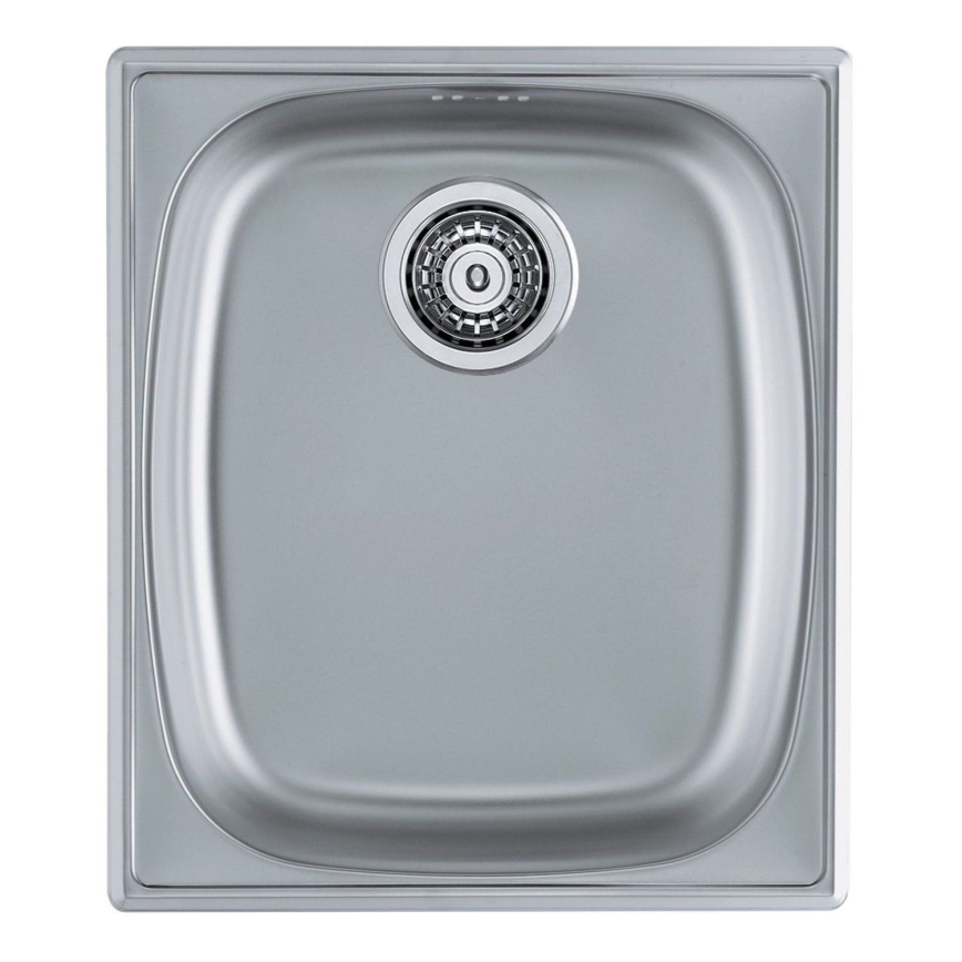 ALVEUS 1082195 - Virtuvės kriauklė BASIC 44x38 cm matinė plienas/satin, didelis išėjimas