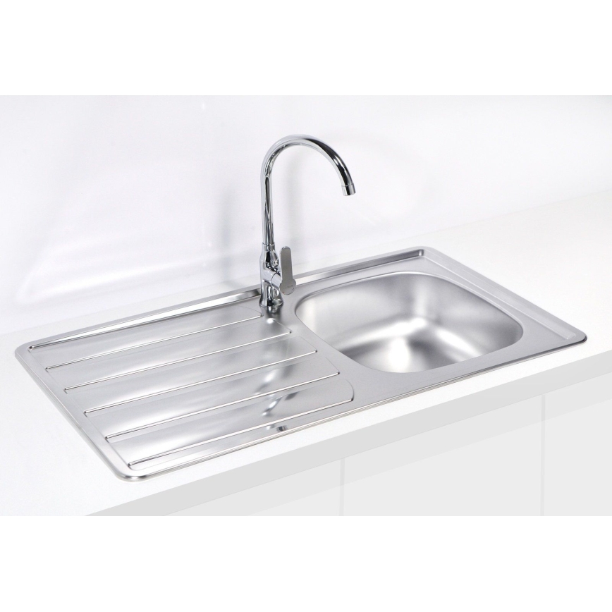 ALVEUS 1098938 - Virtuvės kriauklė ZOOM 79x50 cm satin, montavimui viršuje