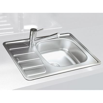 ALVEUS 1098940 - Virtuvės kriauklė ZOOM 61,5x50 cm satin, montavimui viršuje
