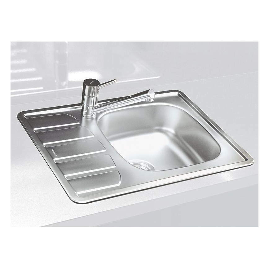 ALVEUS 1098940 - Virtuvės kriauklė ZOOM 61,5x50 cm satin, montavimui viršuje