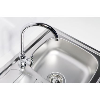 ALVEUS 1098940 - Virtuvės kriauklė ZOOM 61,5x50 cm satin, montavimui viršuje