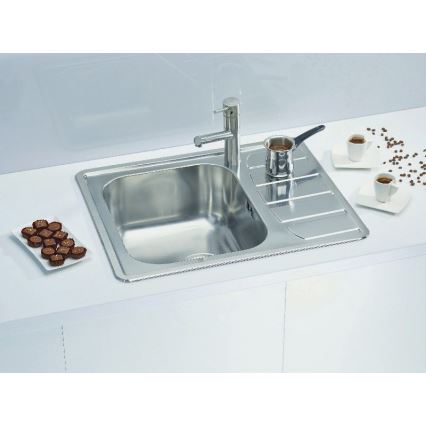 ALVEUS 1100215 - Virtuvės kriauklė ZOOM 61,5x50 cm satin, montavimui viršuje