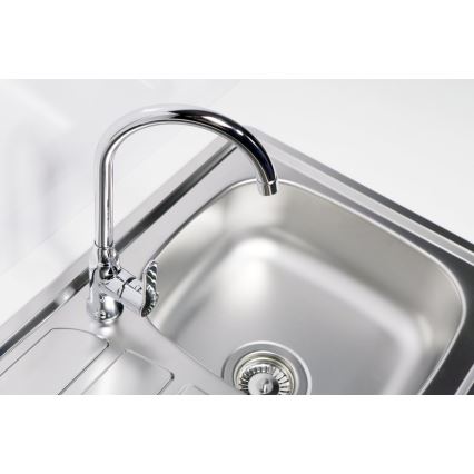ALVEUS 1100215 - Virtuvės kriauklė ZOOM 61,5x50 cm satin, montavimui viršuje