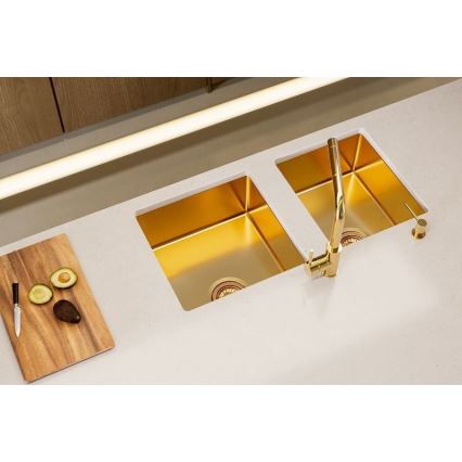 ALVEUS 1103381 - Virtuvės kriauklė QUADRIX 45x45 cm monarch bronza
