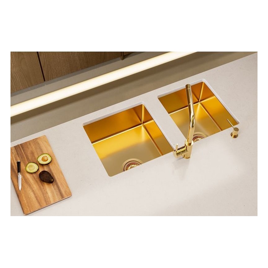 ALVEUS 1103381 - Virtuvės kriauklė QUADRIX 45x45 cm monarch bronza
