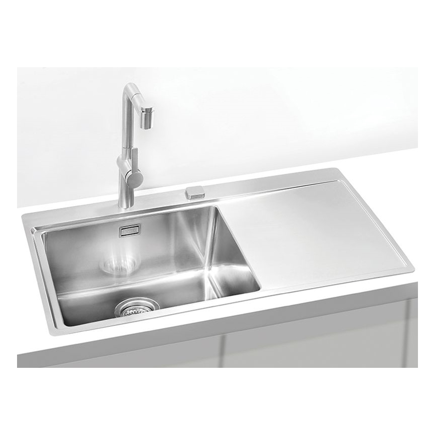 ALVEUS 1103652 - Virtuvės kriauklė PURE 86x52,5 cm satin, kairė