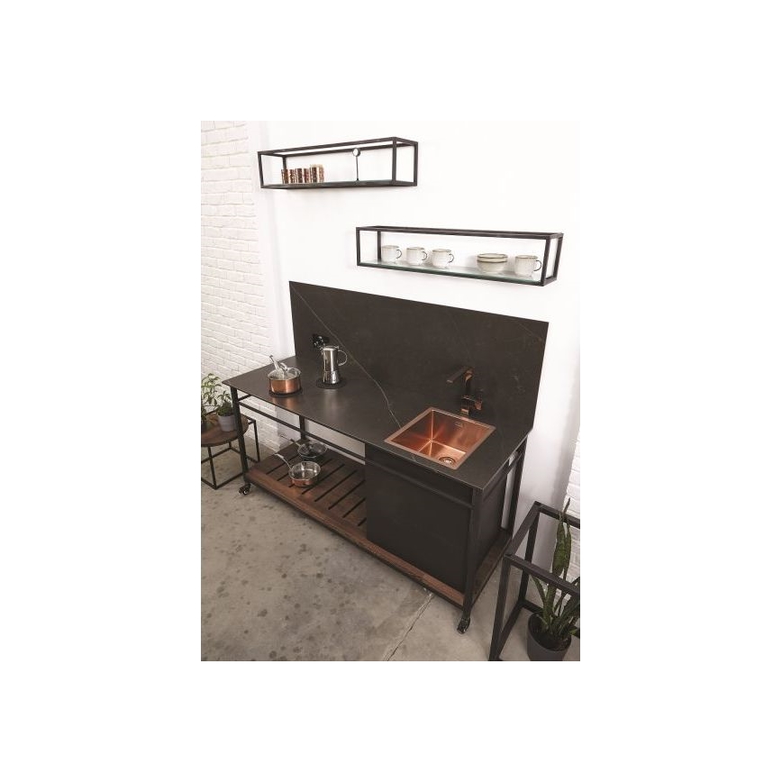 ALVEUS 1122689 - Virtuvės kriauklė QUADRIX 45x45 cm monarch varis