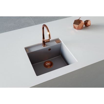 ALVEUS 1128395 - Virtuvės kriauklė FORMIC 52x51 cm granito/balta