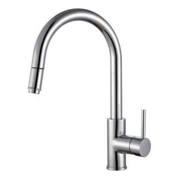 ALVEUS 1129021 - Virtuvinis maišytuvas su ištraukiama dušo galvute DELOS 38 cm blizgus chromas