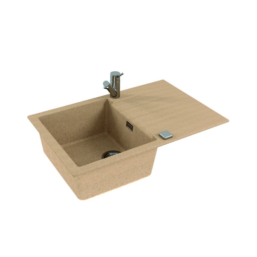 ALVEUS 1132024 - Virtuvės kriauklė CADIT 79x50 cm granito/smėlio spalva