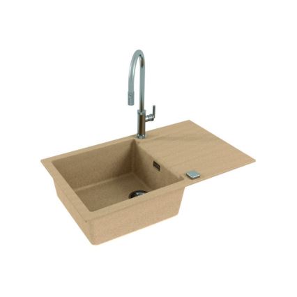 ALVEUS 1132029 - Virtuvės kriauklė CADIT 86x50 cm granito/smėlio spalva