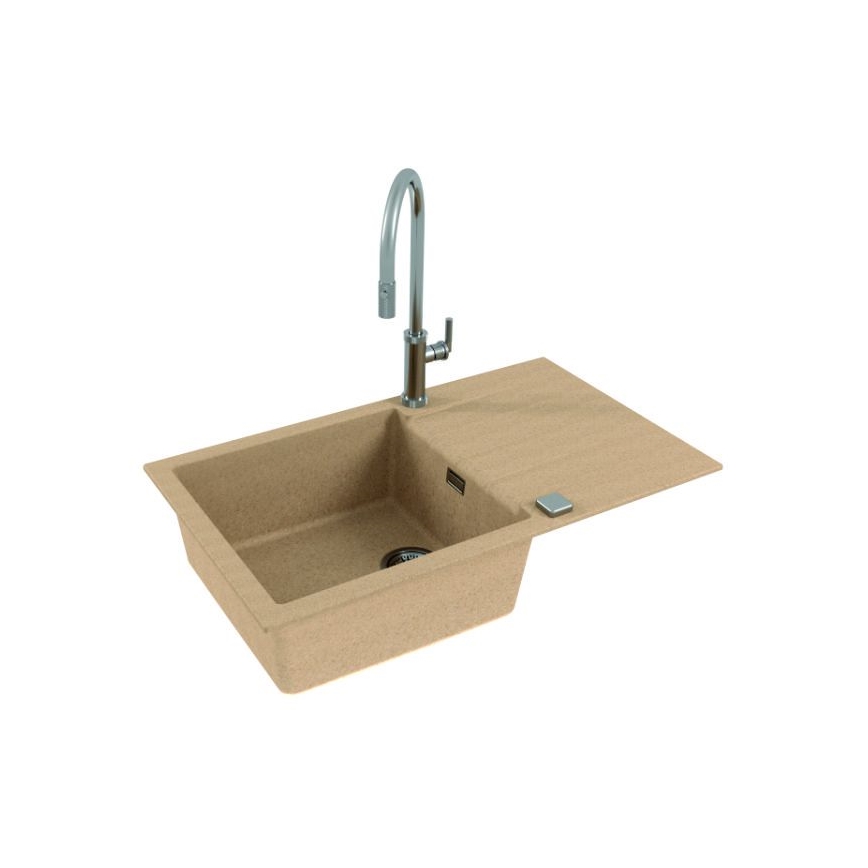 ALVEUS 1132029 - Virtuvės kriauklė CADIT 86x50 cm granito/smėlio spalva